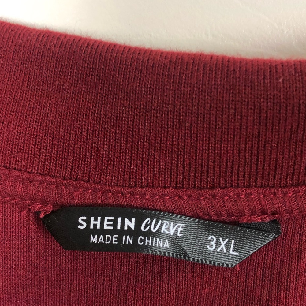 Shein Curve Cropped Button Up Sweater Top - Picture 4 of 4